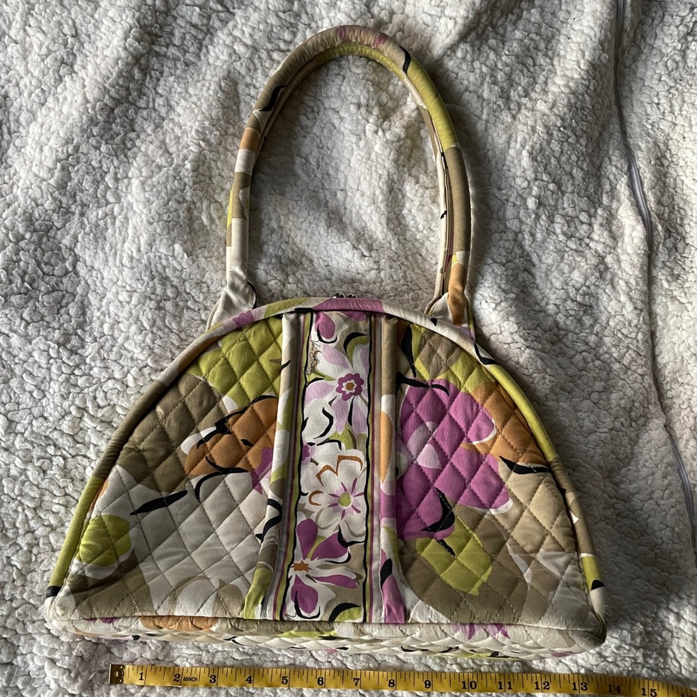 Vera‎ Bradley Eloise Handbag Purse in Portobello Road Quilted Fabric Kiss Lock
